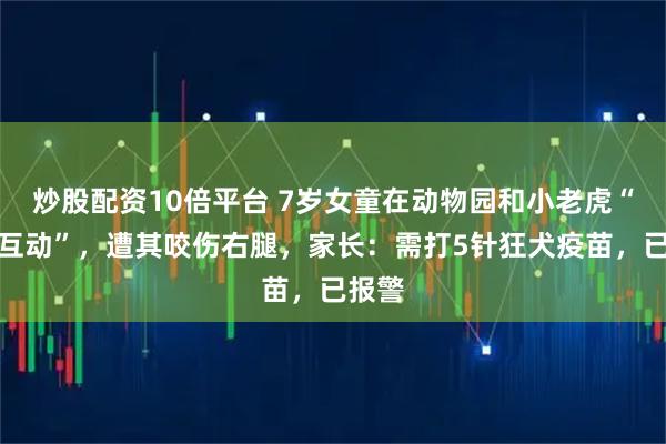 炒股配资10倍平台 7岁女童在动物园和小老虎“亲密互动”，遭其咬伤右腿，家长：需打5针狂犬疫苗，已报警